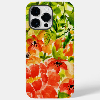 Funda Para iPhone 14 Pro Max De Case-Mate Vegetación Flores De Coral En Flor Salvaje