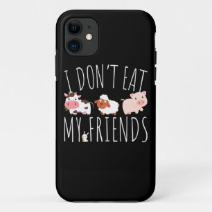 Funda Para iPhone 11 Vegetariano, no como a mis amigos