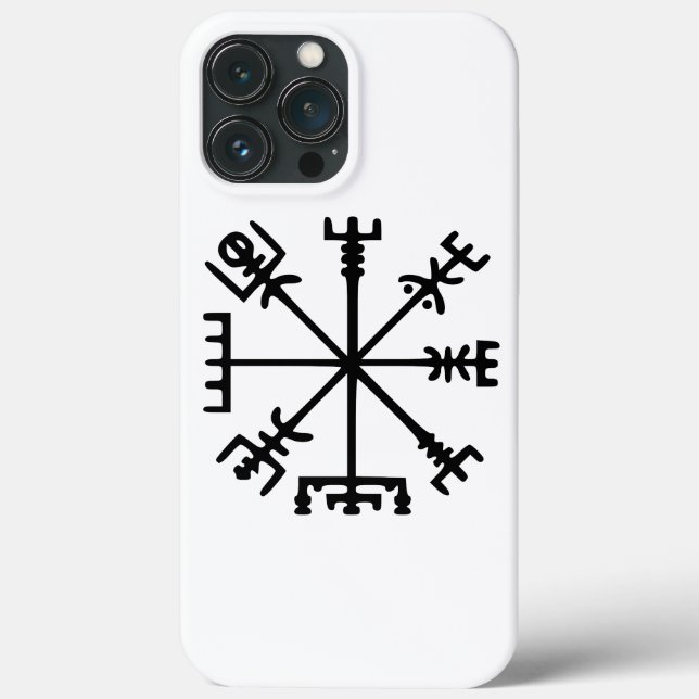 Funda De Case-Mate Para iPhone Vegvísir (brújula vikina) (Reverso )