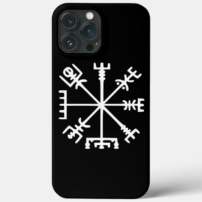 Funda De Case-Mate Para iPhone Vegvísir (brújula vikina) (Reverso )