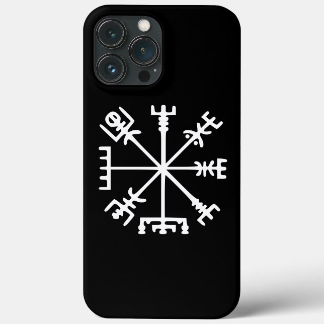 Funda De Case-Mate Para iPhone Vegvísir (brújula vikina) (Reverso )