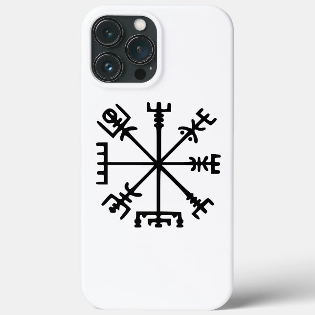 Funda De Case-Mate Para iPhone Vegvísir (brújula vikina) (Reverso )