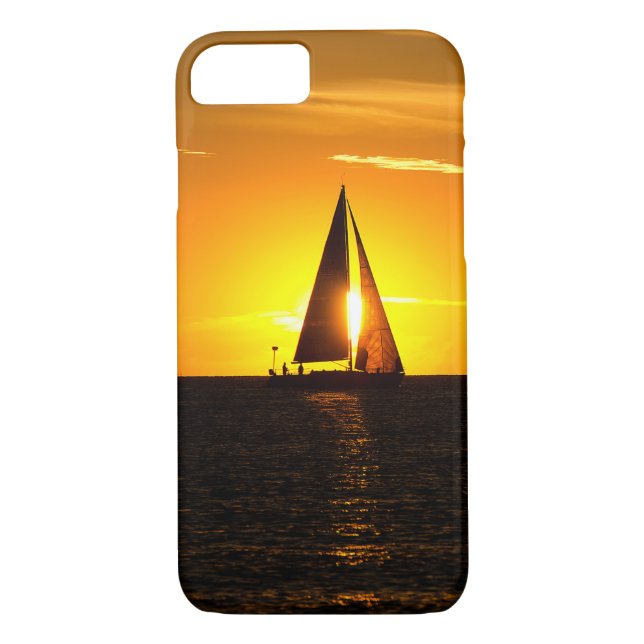 Funda De Case-Mate Para iPhone Vela al atardecer (Reverso)