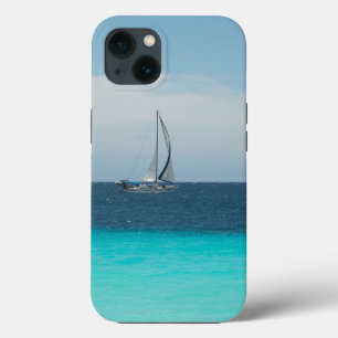 Funda Para iPhone 13 Vela en el Mar Caribe #1 #océano #muro #arte