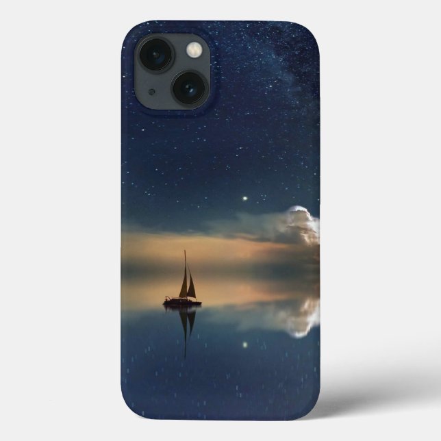 Funda De Case-Mate Para iPhone Vela lejos de las nubes (Reverso)