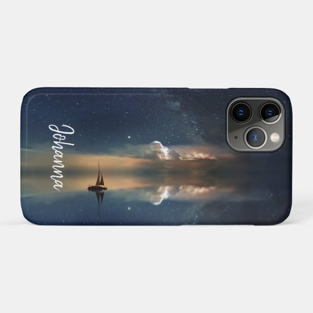 Funda De Case-Mate Para iPhone Vela nocturna (Reverso (horizontal))