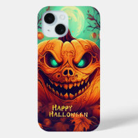 Velas de Calabaza de Ojos Verdes Luna Llena Hallow
