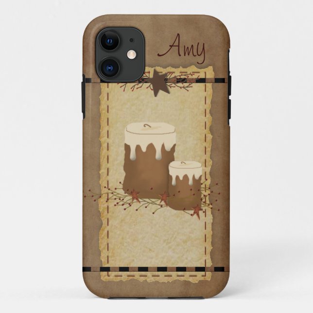 Funda De Case-Mate Para iPhone Velas primitivas (Reverso)