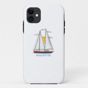 Funda Para iPhone 11 Velerista Náutico Costero de Maldivas