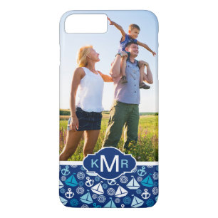 Funda Para iPhone 8 Plus/7 Plus Veleros del dibujo animado el Pattern  su foto y