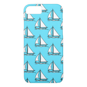 Funda Para iPhone 8/7 Veleros en modelo azul del mar