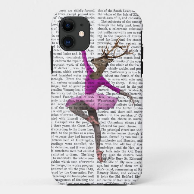 Funda De Case-Mate Para iPhone Venado de ballet en rosa (Reverso)