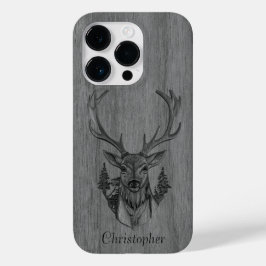 Funda Para iPhone 14 Pro De Case-Mate Venado - madera grabada - madera