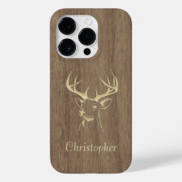 Funda Para iPhone 14 Pro De Case-Mate Venado - madera grabada - madera