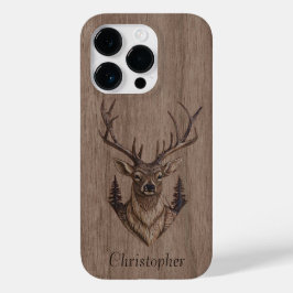 Funda Para iPhone 14 Pro De Case-Mate Venado - madera grabada - madera