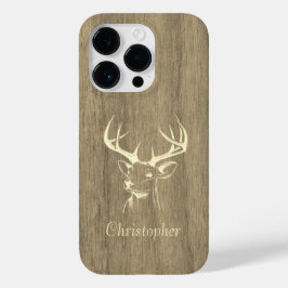Funda Para iPhone 14 Pro De Case-Mate Venado - madera grabada - madera
