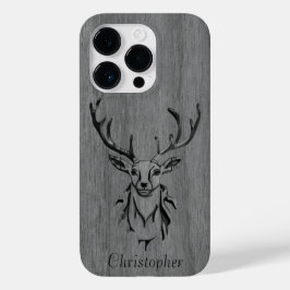 Funda Para iPhone 14 Pro De Case-Mate Venado - madera grabada - madera