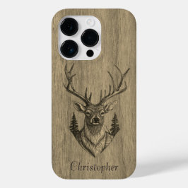 Funda Para iPhone 14 Pro De Case-Mate Venado - madera grabada - madera
