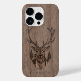Funda Para iPhone 14 Pro De Case-Mate Venado - madera grabada - madera