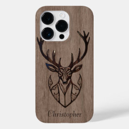 Funda Para iPhone 14 Pro De Case-Mate Venado - madera grabada - madera