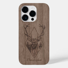 Funda Para iPhone 14 Pro De Case-Mate Venado - madera grabada - madera