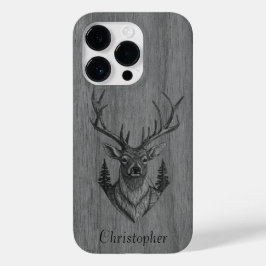 Funda Para iPhone 14 Pro De Case-Mate Venado - madera grabada - madera
