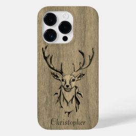 Funda Para iPhone 14 Pro De Case-Mate Venado - madera grabada - madera