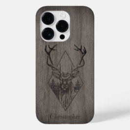 Funda Para iPhone 14 Pro De Case-Mate Venado - madera grabada - madera personalizada