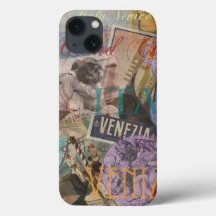Funda Para iPhone 13 Venecia Italia Viaje Bonito Vintage Arte Colorido