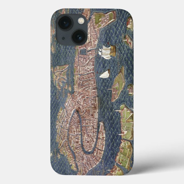 Funda De Case-Mate Para iPhone VENECIA: MAPA, siglo XVI (Reverso)