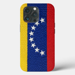 Funda Para iPhone 13 Pro Venezuelan flag embroidery style design