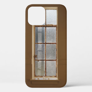 FUNDA PARA iPhone 12 VENTANA DE 8 PANELES DE VIDRIO TRANSPARENTE CERRAD