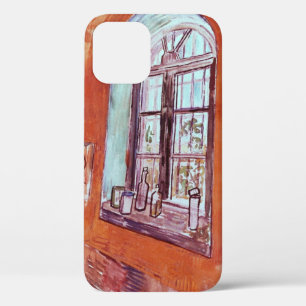 Funda Para iPhone 12 Ventana del estudio de Vincent van Gogh en el asil