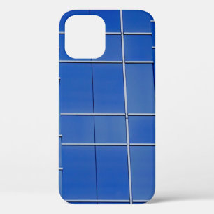 Funda Para iPhone 12 Ventanales de cristal azul y blanco