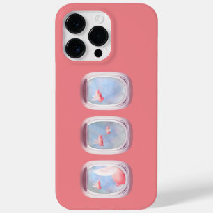 Funda Para iPhone 14 Pro Max De Case-Mate Ventanilla del avión anterior de los cerdos que vu