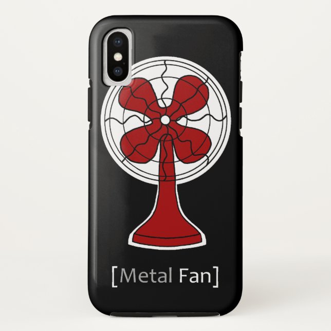 Funda De Case-Mate Para iPhone Ventilador metalizado (Reverso)