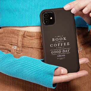 Funda Para iPhone 15 Veo un libro de café por delante