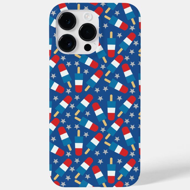 Funda De Case-Mate Para iPhone Verano 4 de Julio Popsicles Patrióticos (Reverso)