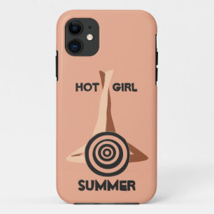 Funda Para iPhone 11 Verano de Chica Caliente Arena de Melocotón