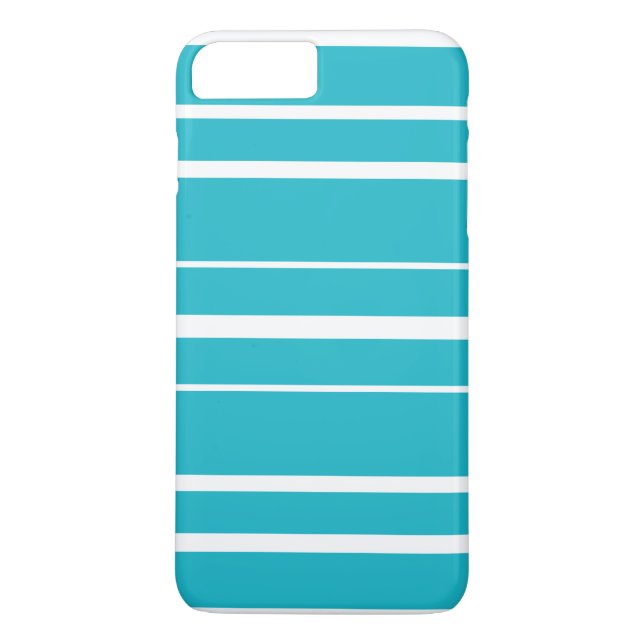 Funda De Case-Mate Para iPhone Verano rayado CricketDiane de la turquesa náutico (Reverso)