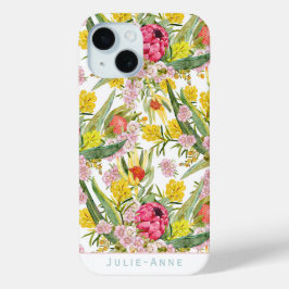 Funda Para iPhone 15 Verano tropical australiano personalizado