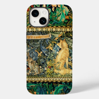 FUNDA PARA iPhone 14 DE Case-Mate VERDAD, ANIMALES FORESTALES, FOX Y CUIDADO, FLORAL
