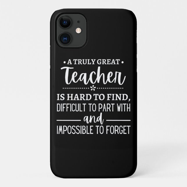 Funda De Case-Mate Para iPhone Verdaderamente gran profesor (Reverso)