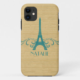 Verde azulado francés Florece BT iPhone 5 Funda