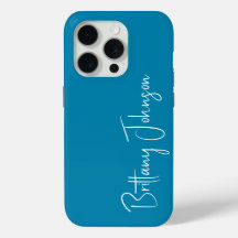 Verde azulado monogramado