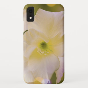 Funda Para iPhone XR Verde Bokeh del lirio de espada del teléfono/del