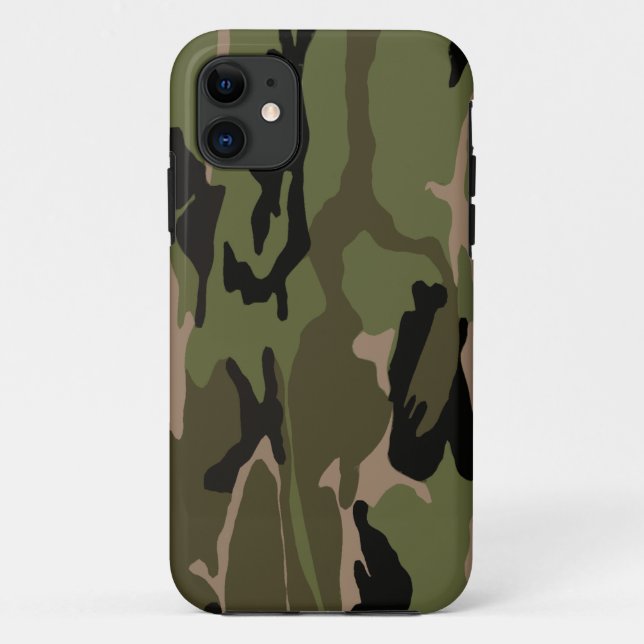 Funda De Case-Mate Para iPhone Verde caqui Camo (Reverso)