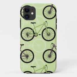 Funda Para iPhone 11 verde de bicicleta