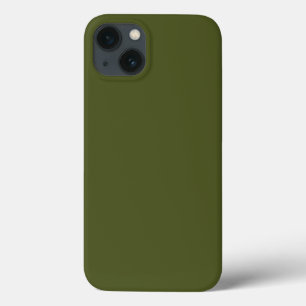 Funda Para iPhone 13 Verde del ejército (color sólido)
