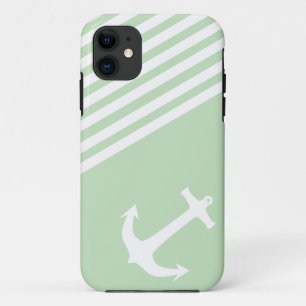 Funda Para iPhone 11 Verde del helado de la menta náutico